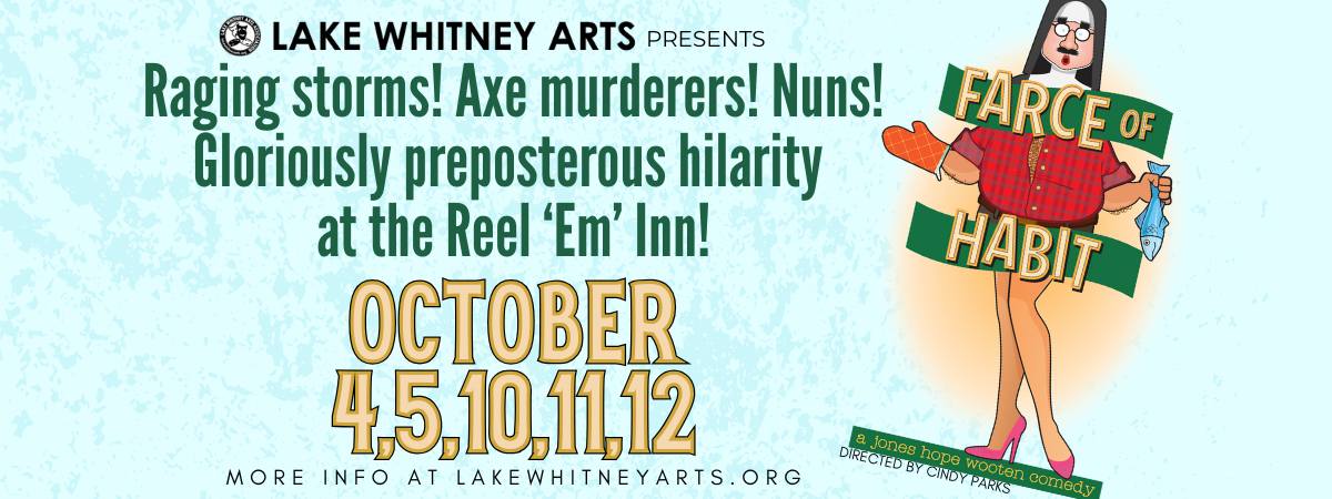 LWA's Farce of Habit by Jones Hope Wooten, directed by Cindy Parks, Oct 4-12, 2025