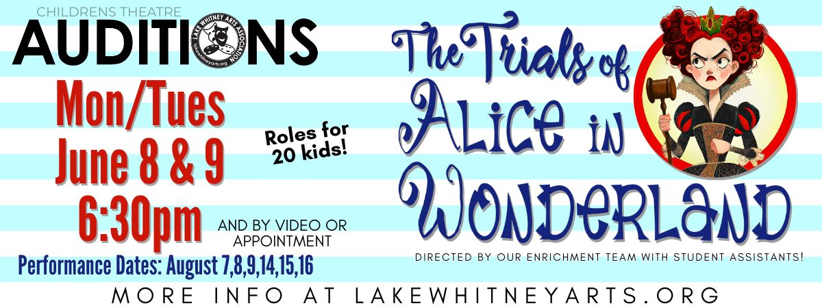 Children's theatre auditions June 8 & 9, 2026